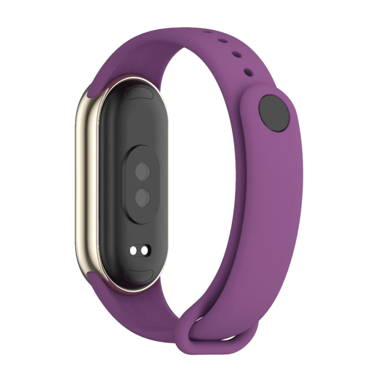 For Xiaomi Smart Band 10 / 9 / 8 Mijobs Solid Color Silicone Watch Band(Purple) - free shipping - PMC TechLife - Order now!