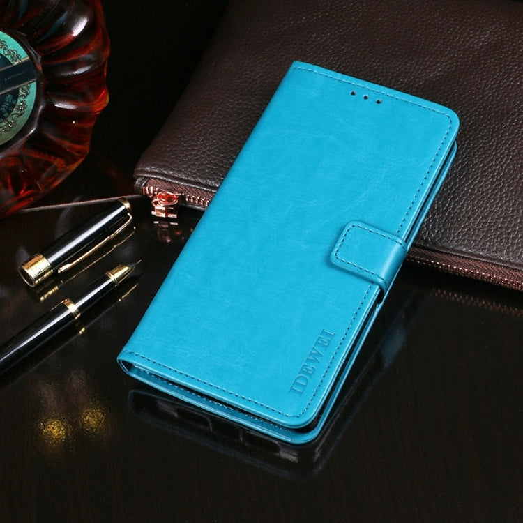 For vivo X100 idewei Crazy Horse Texture Leather Phone Case(Sky Blue) - vivo Cases by idewei | Online Shopping South Africa | PMC Jewellery | Buy Now Pay Later Mobicred