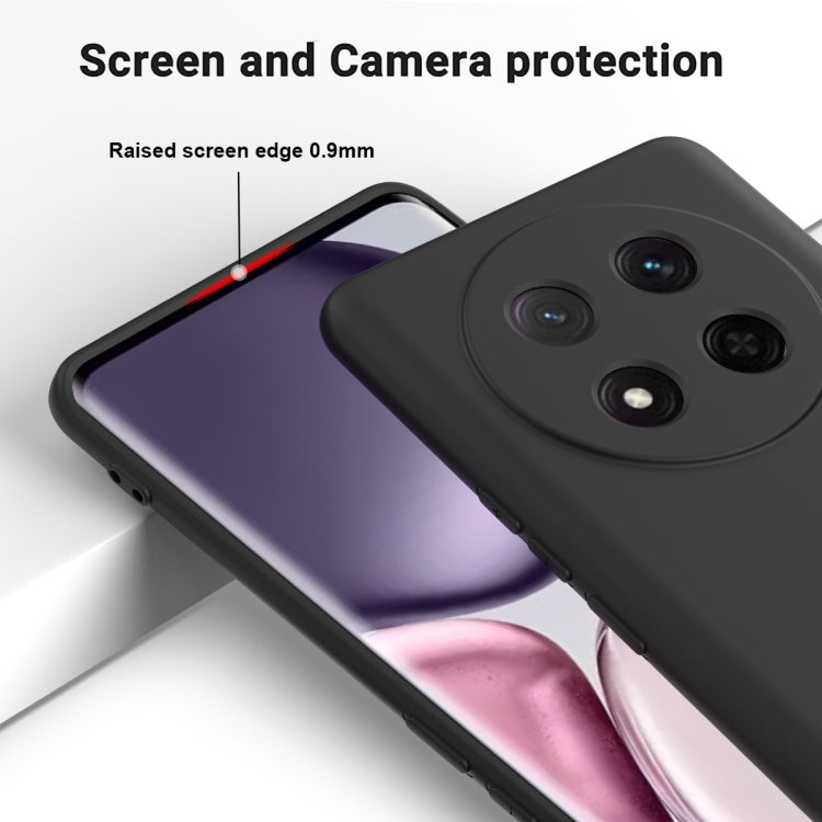 For Honor X9c / X60 Pro 5G Solid Color Liquid Silicone Dropproof Full Coverage Phone Case(Black) - free shipping - PMC TechLife - Order now!