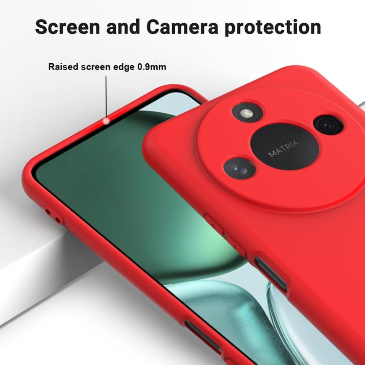 For Honor X9c Smart / X60 Solid Color Liquid Silicone Dropproof Full Coverage Phone Case(Red) - free shipping - PMC TechLife - Order now!