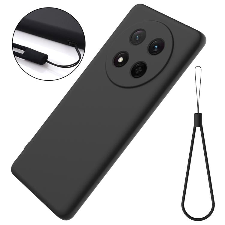 For Honor Magic7 Lite Solid Color Liquid Silicone Dropproof Full Coverage Phone Case(Black) - free shipping - PMC TechLife - Order now!