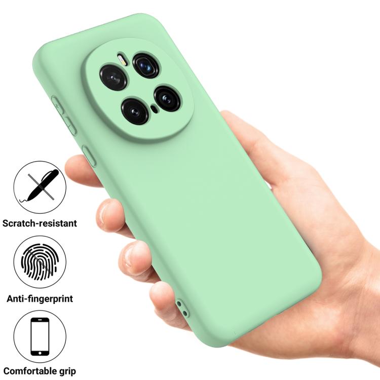 For Honor Magic7 Pro Solid Color Liquid Silicone Dropproof Full Coverage Phone Case(Green) - free shipping - PMC TechLife - Order now!