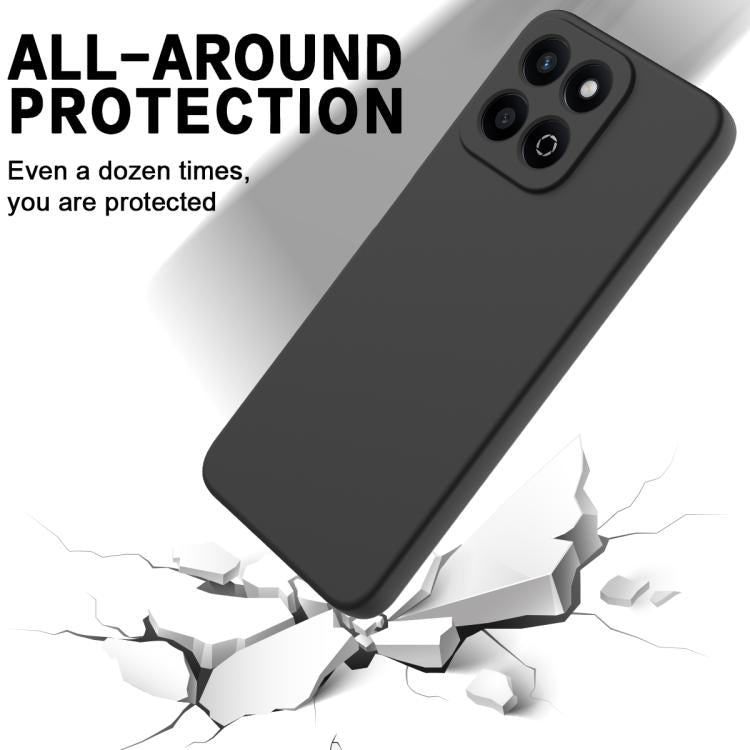 For Honor X6b 5G / Play 60 Plus Solid Color Liquid Silicone Dropproof Full Coverage Phone Case(Black) - free shipping - PMC TechLife - Order now!