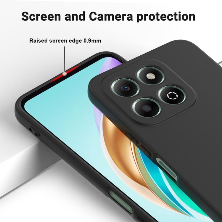 For Honor X6c 4G Solid Color Liquid Silicone Dropproof Full Coverage Phone Case(Black) - free shipping - PMC TechLife - Order now!