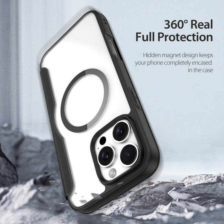 For iPhone 16 Pro DUX DUCIS Skin X Pro Series Magsafe PC + TPU Phone Leather Case(Black) - iPhone 16 Pro Cases by DUX DUCIS | Online Shopping South Africa | PMC TechLife | Buy Now Pay Later Mobicred