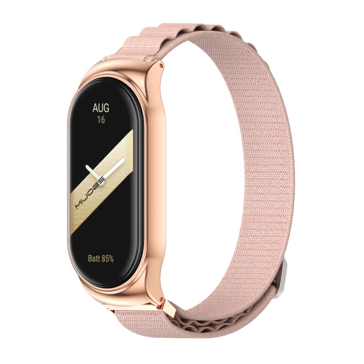 For Xiaomi Mi Band 8 Mijobs CS Case Nylon Breathable Watch Band(Pink Rose Gold) - free shipping - PMc TechLife - Order now!