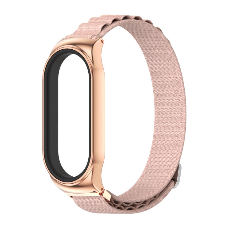 For Xiaomi Mi Band 8 Mijobs CS Case Nylon Breathable Watch Band(Pink Rose Gold) - free shipping - PMc TechLife - Order now!