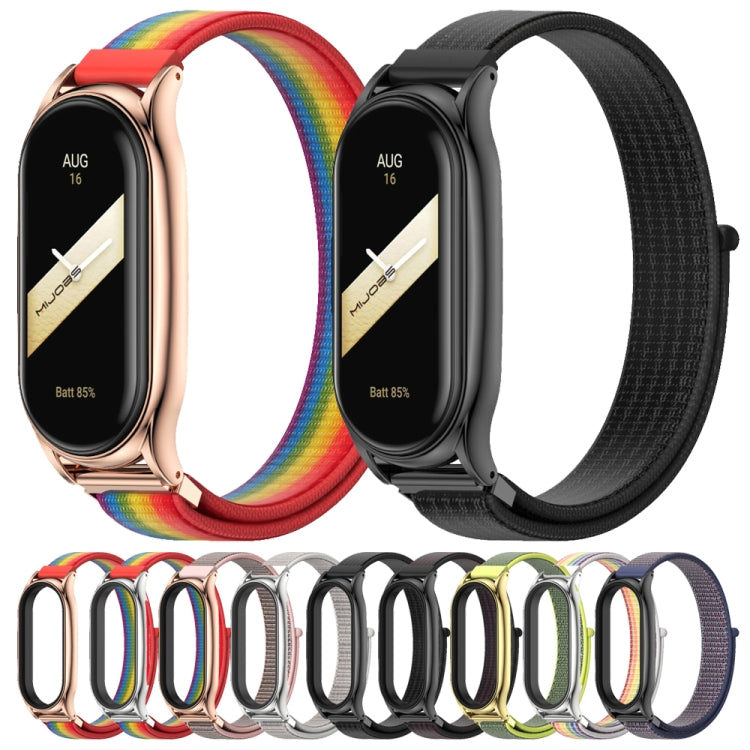 For Xiaomi Mi Band 8 Mijobs Plus Case Breathable Nylon Loop Watch Band(Midnight Blue Black) - free shipping - PMc TechLife - Order now!