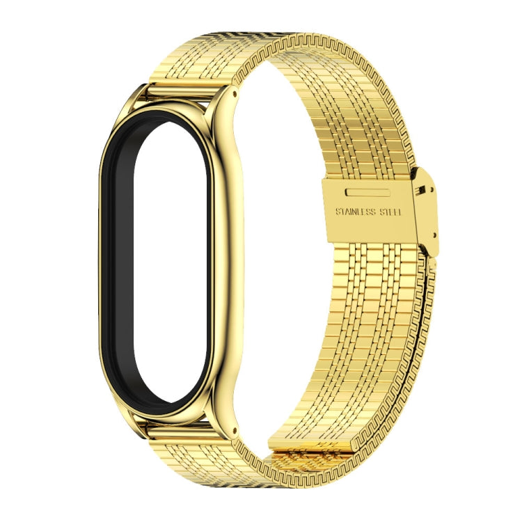 For Xiaomi Mi Band 8 Mijobs Plus Case Metal Watch Band(Gold) - free shipping - PMc TechLife - Order now!