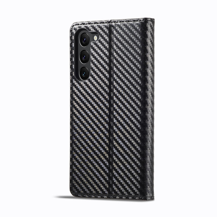 For Samsung Galaxy S24 5G LC.IMEEKE Carbon Fiber Leather Phone Case(Vertical Black) - free shipping - PMC Jewellery - Order now!