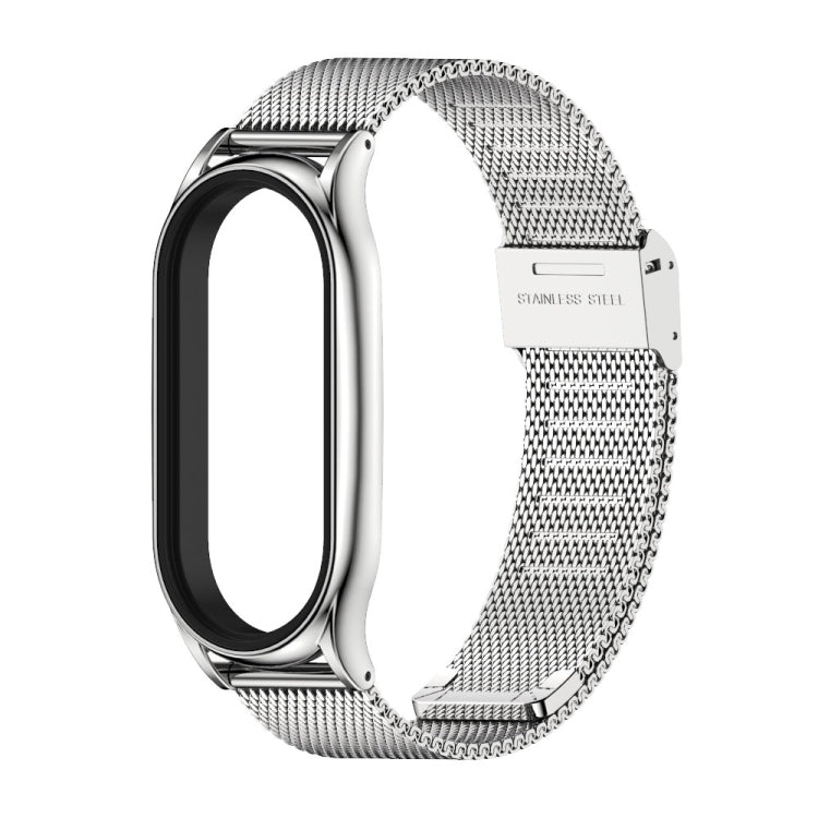 For Xiaomi Mi Band 8 Mijobs Plus Case Milan Buckle Metal Watch Band(Silver) - free shipping - PMc TechLife - Order now!