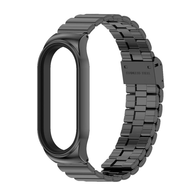 For Xiaomi Mi Band 8 Mijobs CS Case Bamboo Buckle Metal Watch Band(Black) - free shipping - PMc TechLife - Order now!
