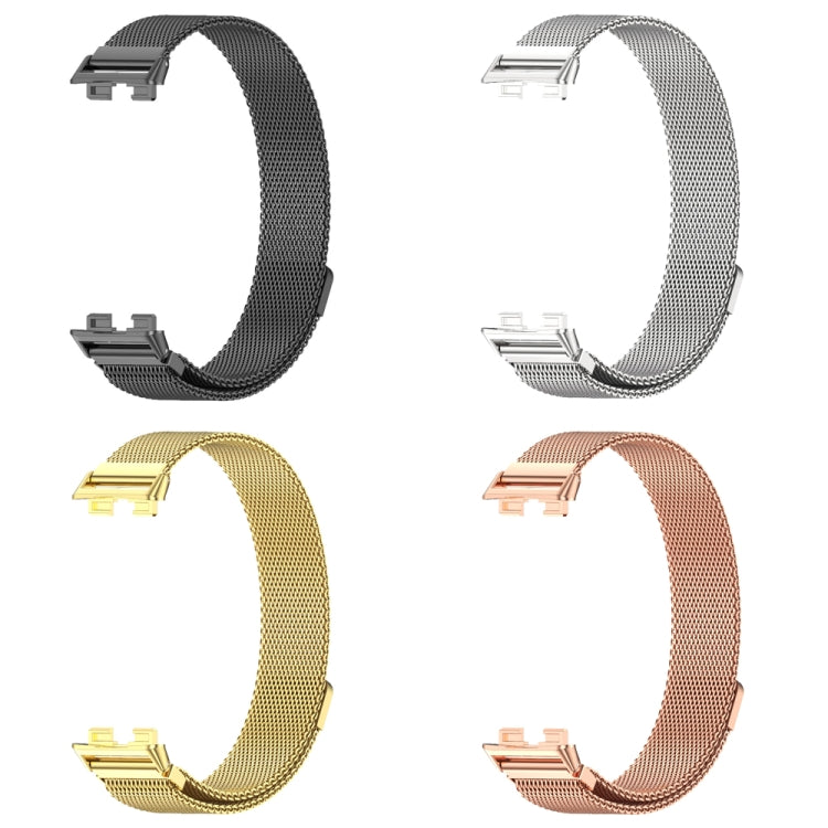 For Huawei Band 8 / 9 / 10 Mijobs Milan Magnetic Stainless Steel Watch Band(Rose Gold) - free shipping - PMC TechLife - Order now!