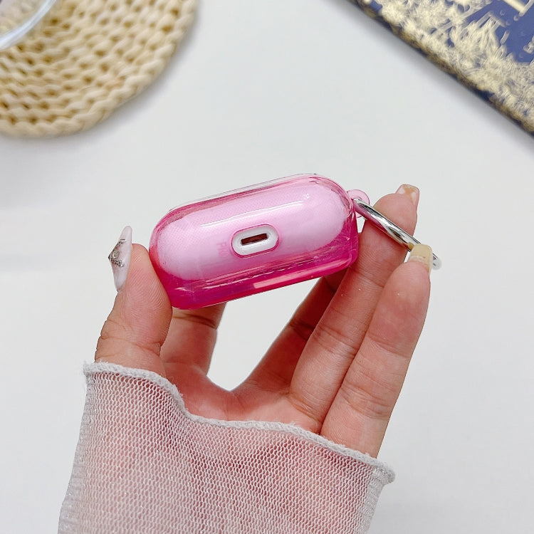 For AirPods Pro 2 Silver Foil Epoxy Bluetooth Earphone Protective Case(Pink) - For AirPods Pro 2 by PMC Jewellery | Online Shopping South Africa | PMC Jewellery | Buy Now Pay Later Mobicred