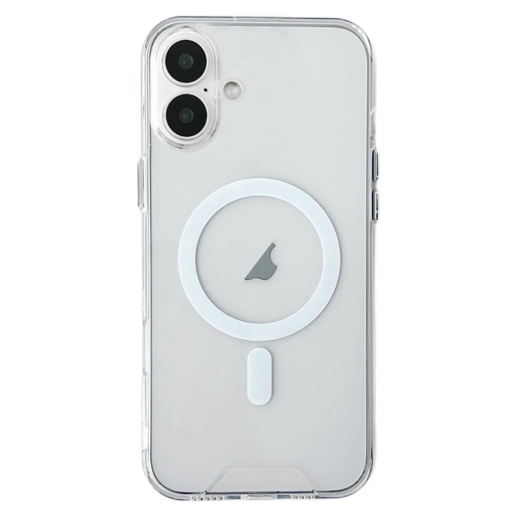 For iPhone 16 Space MagSafe Acrylic Hybrid TPU Phone Case(Transparent) - iPhone 16 Cases by PMC TechLife | Online Shopping South Africa | PMC TechLife | Buy Now Pay Later Mobicred