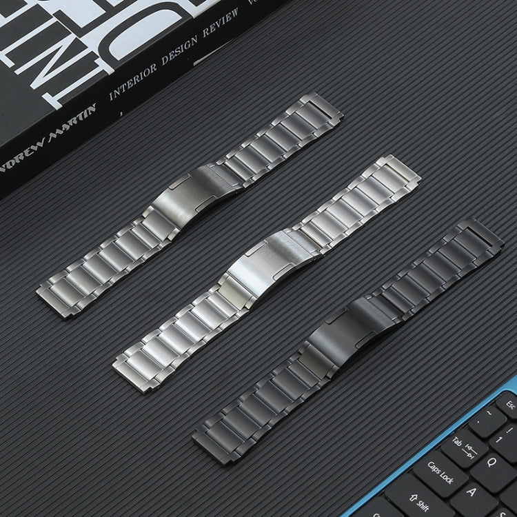 For Huawei Watch 4 Pro/GT3/GT2 Porsche Ver 22mm Three Strains HW Buckle Titanium Steel Watch Band(Grey) - free shipping - PMC TechLife - Order now!