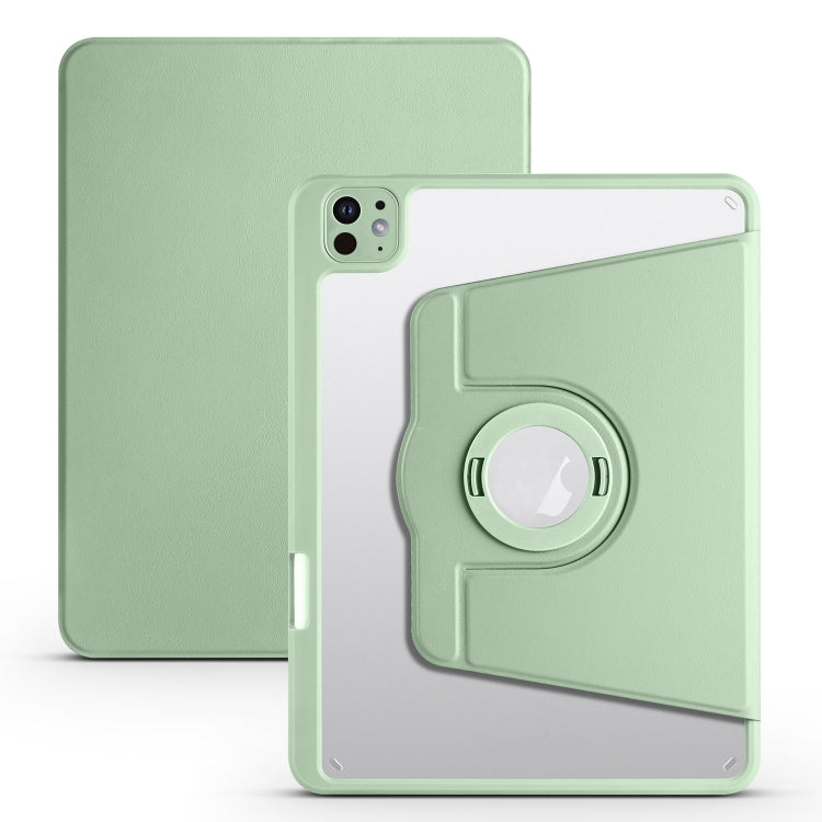 For iPad Pro 13 2024 Acrylic 360 Rotation Detachable Leather Tablet Case(Green) - iPad Pro 13 2024 Cases by PMC TechLife | Online Shopping South Africa | PMC TechLife | Buy Now Pay Later Mobicred