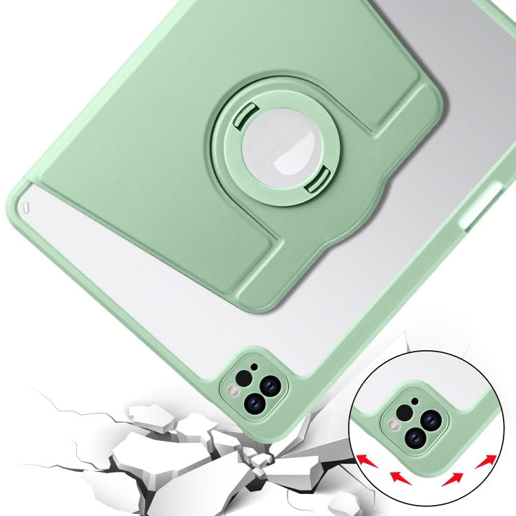 For iPad Pro 13 2024 Acrylic 360 Rotation Detachable Leather Tablet Case(Green) - iPad Pro 13 2024 Cases by PMC TechLife | Online Shopping South Africa | PMC TechLife | Buy Now Pay Later Mobicred