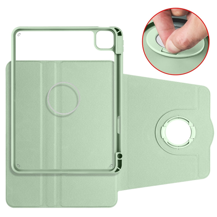 For iPad Pro 13 2024 Acrylic 360 Rotation Detachable Leather Tablet Case(Green) - iPad Pro 13 2024 Cases by PMC TechLife | Online Shopping South Africa | PMC TechLife | Buy Now Pay Later Mobicred