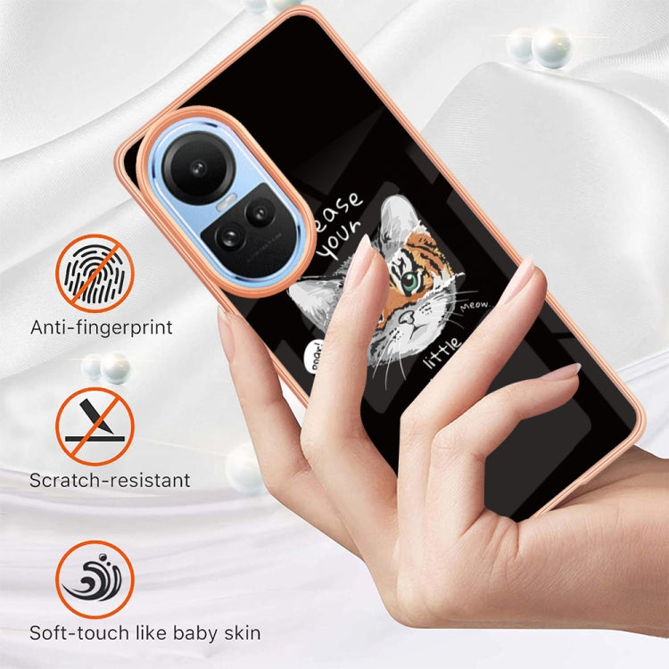 For OPPO Reno10 5G Global Electroplating Marble Dual-side IMD Phone Case(Natural Growth) - OPPO Cases by PMC TechLife | Online Shopping South Africa | PMC TechLife | Buy Now Pay Later Mobicred