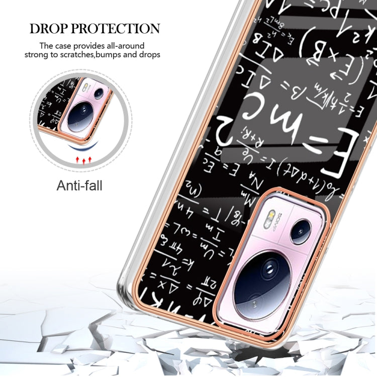For Xiaomi 13 Lite 5G Electroplating Marble Dual-side IMD Phone Case(Equation) - 13 Lite Cases by PMC TechLife | Online Shopping South Africa | PMC TechLife | Buy Now Pay Later Mobicred