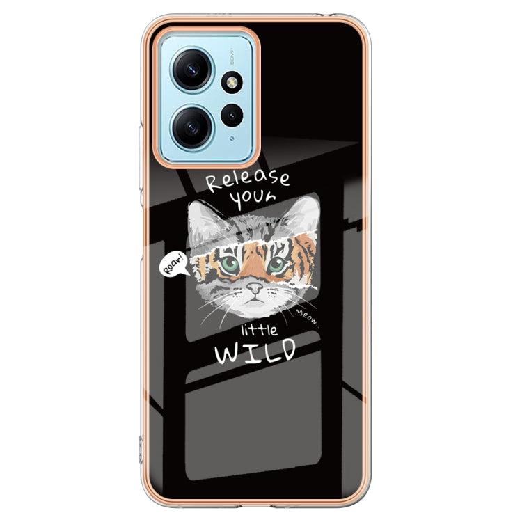 For Xiaomi Redmi Note 12 4G Electroplating Marble Dual-side IMD Phone Case(Natural Growth) - Xiaomi Cases by PMC TechLife | Online Shopping South Africa | PMC TechLife | Buy Now Pay Later Mobicred