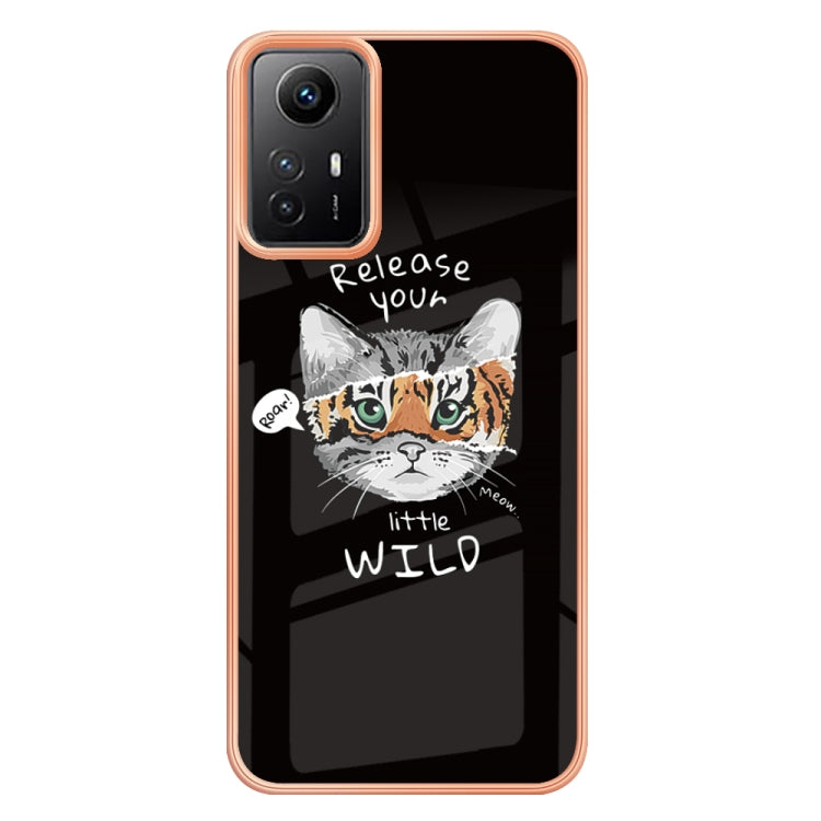 Xiaomi Redmi Note 12S 4G Electroplating Marble Dual-side IMD Phone Case(Natural Growth) - Xiaomi Cases by PMC TechLife | Online Shopping South Africa | PMC TechLife | Buy Now Pay Later Mobicred