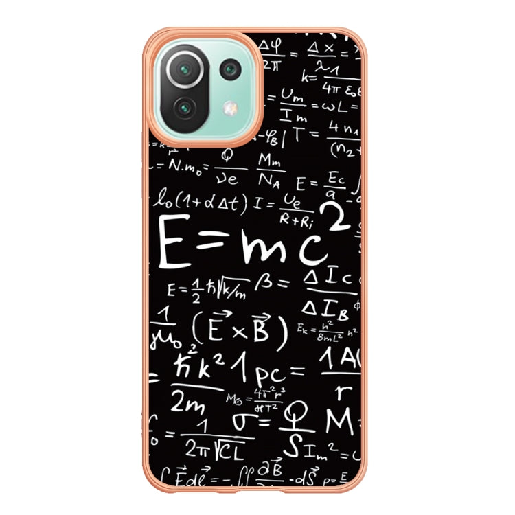 For Xiaomi 11 Lite Electroplating Marble Dual-side IMD Phone Case(Equation) - free shipping - PMC TechLife - Order now!