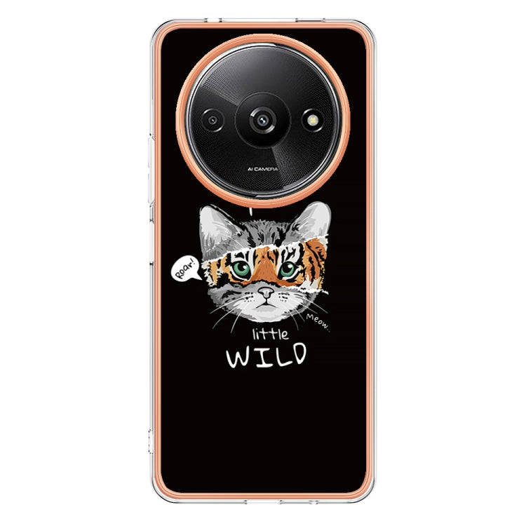 For Xiaomi Redmi A3 Electroplating Marble Dual-side IMD Phone Case(Natural Growth) - Xiaomi Cases by PMC TechLife | Online Shopping South Africa | PMC TechLife | Buy Now Pay Later Mobicred