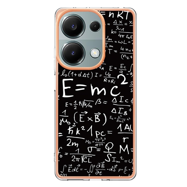 For Xiaomi Redmi Note 13 Pro 4G/Poco M6 Pro 4G Electroplating Marble Dual-side IMD Phone Case(Equation) - Note 13 Pro Cases by PMC TechLife | Online Shopping South Africa | PMC TechLife | Buy Now Pay Later Mobicred