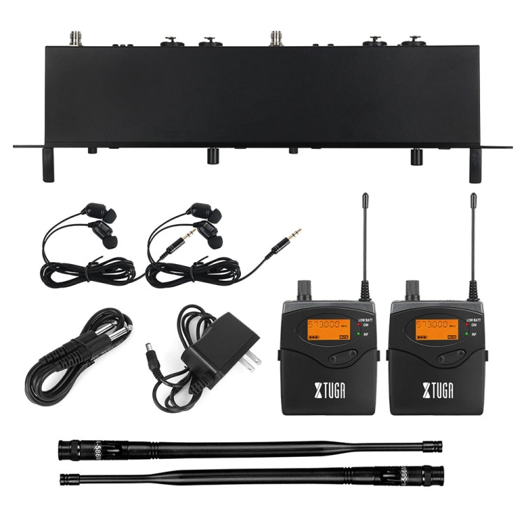 XTUGA RW2080 UHF Wireless Stage Singer In-Ear Monitor System 10 BodyPacks(US Plug) - Microphone by XTUGA | Online Shopping South Africa | PMc TechLife | Buy Now Pay Later Mobicred