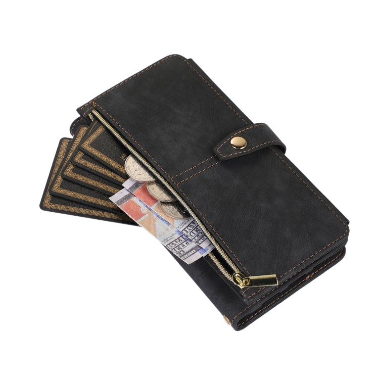 For Google Pixel 7 Pro Dream 9-Card Wallet Zipper Bag Leather Phone Case(Black) - Google Cases by PMC TechLife | Online Shopping South Africa | PMC TechLife | Buy Now Pay Later Mobicred