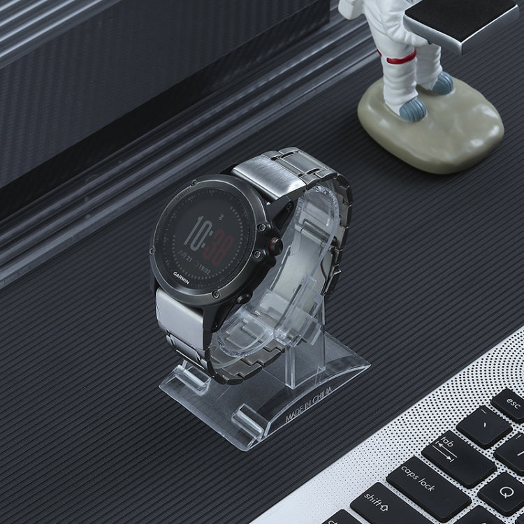 For Garmin Tactix 7 Pro/Fenix 7X/6X Pro 26mm Quick Release Five Bead Titanium Steel Watch Band(Silver) - free shipping - PMC TechLife - Order now!