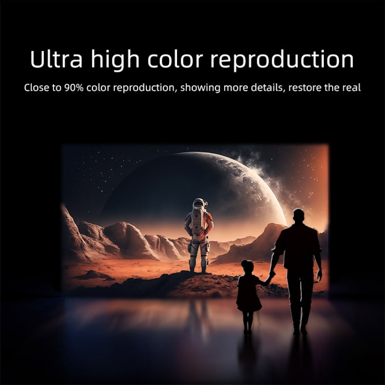 AUN A003 1280x720P 150 Lumens Same Screen Version Portable Home Theater LED HD Digital Projector, UK Plug(Grey) - LED Projector by AUN | Online Shopping South Africa | PMC TechLife | Buy Now Pay Later Mobicred