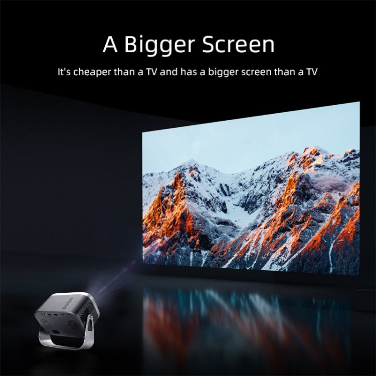 AUN A003 1280x720P 150 Lumens Same Screen Version Portable Home Theater LED HD Digital Projector, EU Plug(Grey) - LED Projector by AUN | Online Shopping South Africa | PMC TechLife | Buy Now Pay Later Mobicred
