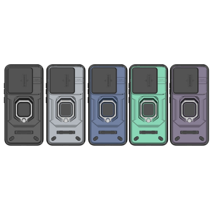 For Xiaomi 14 Sliding Camshield TPU + PC Shockproof Phone Case with Holder(Black) - 14 Cases by PMC TechLife | Online Shopping South Africa | PMC TechLife | Buy Now Pay Later Mobicred