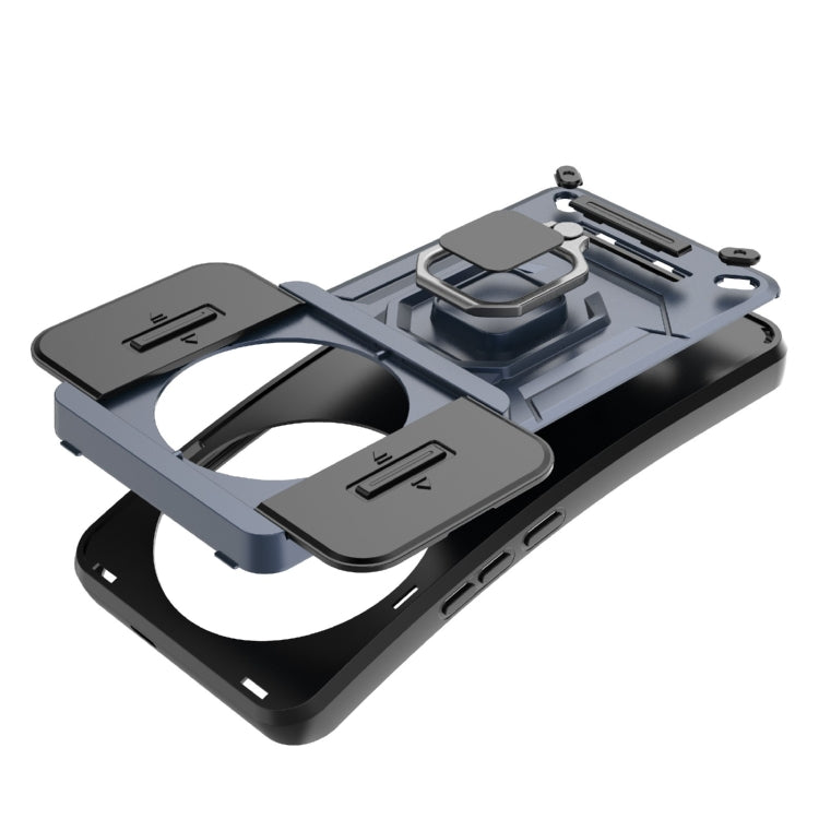 For Xiaomi 14 Ultra Sliding Camshield TPU + PC Shockproof Phone Case with Holder(Green) - free shipping - PMC TechLife - Order now!