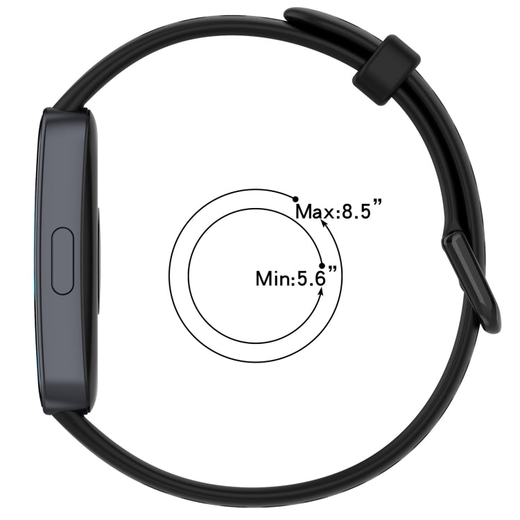 For Huawei Band 10 / 9 / 8 Solid Color Breathable Silicone Watch Band(Grey) - Watch Bands by PMC TechLife | Online Shopping South Africa | PMC TechLife | Buy Now Pay Later Mobicred