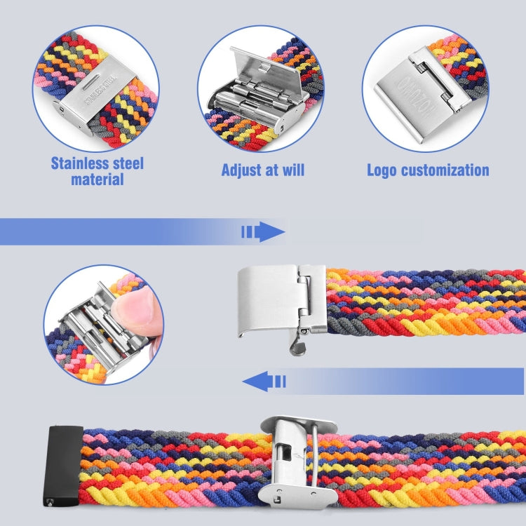 For Samsung Galaxy Watch 6 / 6 Classic Nylon Braided Metal Buckle Watch Band(Denim) - Watch Bands by PMC TechLife | Online Shopping South Africa | PMC TechLife