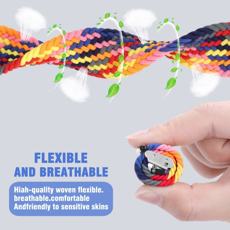 For Samsung Galaxy Watch 6 / 6 Classic Nylon Braided Metal Buckle Watch Band(Denim) - Watch Bands by PMC TechLife | Online Shopping South Africa | PMC TechLife