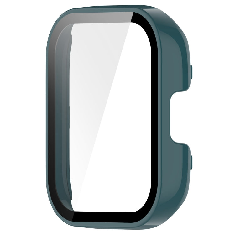For Xiaomi Mi Watch Lite 3 PC + Tempered Film Integrated Watch Protective Case(Pine Green) - Watch Cases by PMC TechLife | Online Shopping South Africa | PMC TechLife