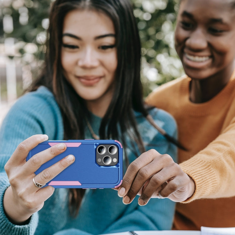 For iPhone 16 Pro Commuter Shockproof TPU + PC Phone Case(Royal Blue+Pink) - iPhone 16 Pro Cases by PMC TechLife | Online Shopping South Africa | PMC TechLife | Buy Now Pay Later Mobicred