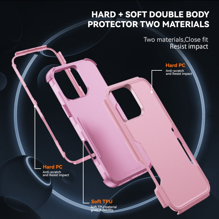 For iPhone 16 Pro Commuter Shockproof TPU + PC Phone Case(Pink) - iPhone 16 Pro Cases by PMC TechLife | Online Shopping South Africa | PMC TechLife | Buy Now Pay Later Mobicred