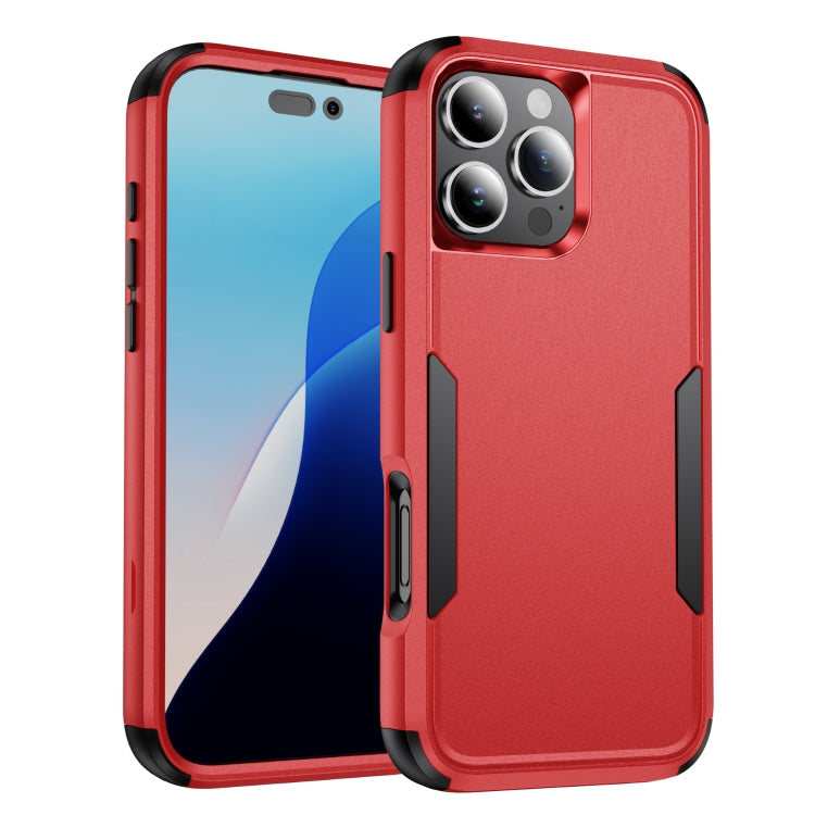For iPhone 16 Pro Commuter Shockproof TPU + PC Phone Case(Red+Black) - iPhone 16 Pro Cases by PMC TechLife | Online Shopping South Africa | PMC TechLife | Buy Now Pay Later Mobicred