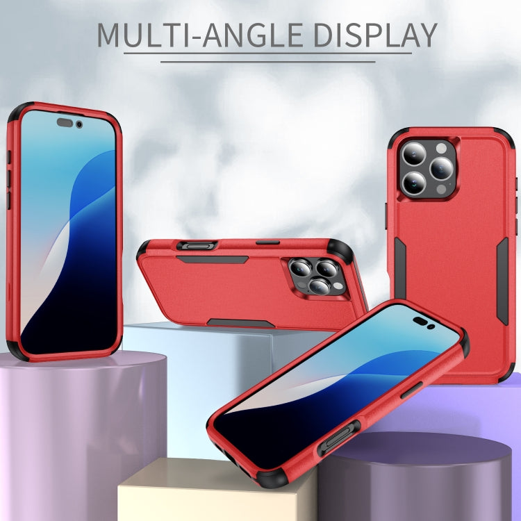 For iPhone 16 Pro Commuter Shockproof TPU + PC Phone Case(Red+Black) - iPhone 16 Pro Cases by PMC TechLife | Online Shopping South Africa | PMC TechLife | Buy Now Pay Later Mobicred