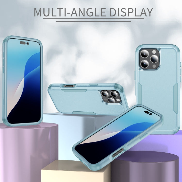 For iPhone 16 Pro Commuter Shockproof TPU + PC Phone Case(Grey Green) - iPhone 16 Pro Cases by PMC TechLife | Online Shopping South Africa | PMC TechLife | Buy Now Pay Later Mobicred