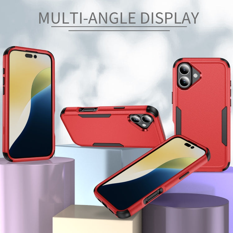 For iPhone 16 Plus Commuter Shockproof TPU + PC Phone Case(Red+Black) - iPhone 16 Plus Cases by PMC TechLife | Online Shopping South Africa | PMC TechLife | Buy Now Pay Later Mobicred
