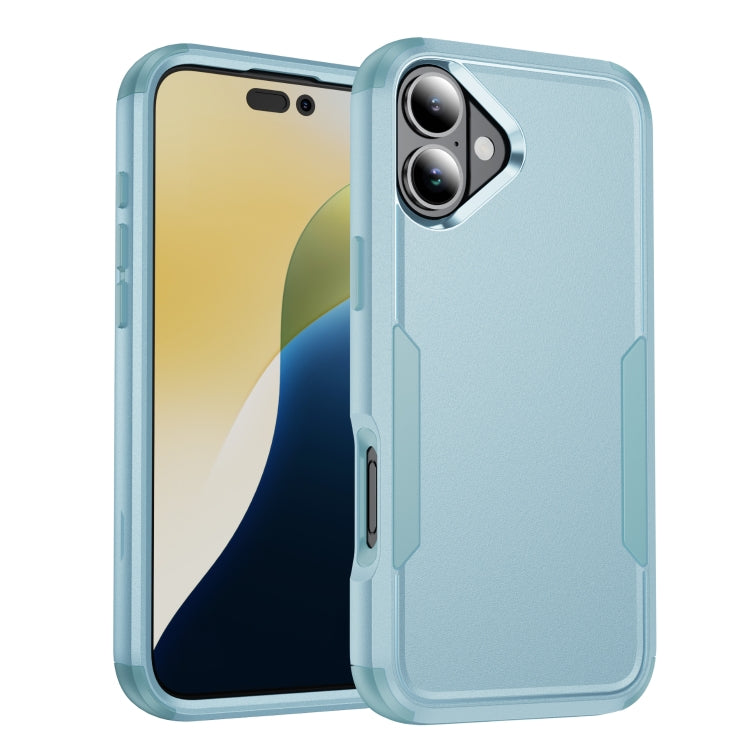 For iPhone 16 Plus Commuter Shockproof TPU + PC Phone Case(Grey Green) - iPhone 16 Plus Cases by PMC TechLife | Online Shopping South Africa | PMC TechLife | Buy Now Pay Later Mobicred