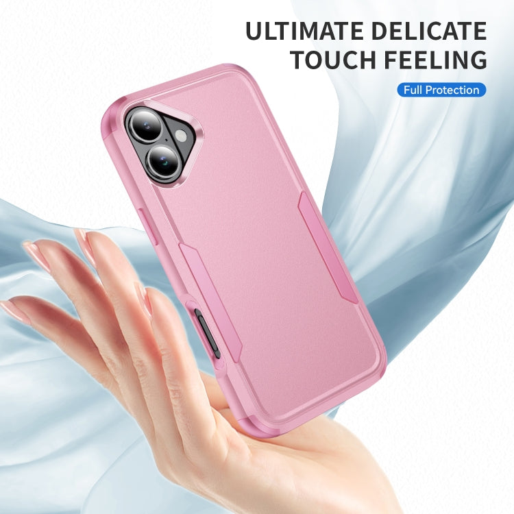 For iPhone 16 Commuter Shockproof TPU + PC Phone Case(Pink) - iPhone 16 Cases by PMC TechLife | Online Shopping South Africa | PMC TechLife | Buy Now Pay Later Mobicred