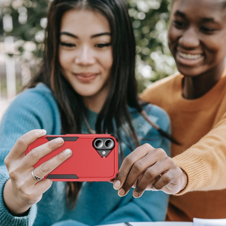 For iPhone 16 Commuter Shockproof TPU + PC Phone Case(Red+Black) - iPhone 16 Cases by PMC TechLife | Online Shopping South Africa | PMC TechLife | Buy Now Pay Later Mobicred